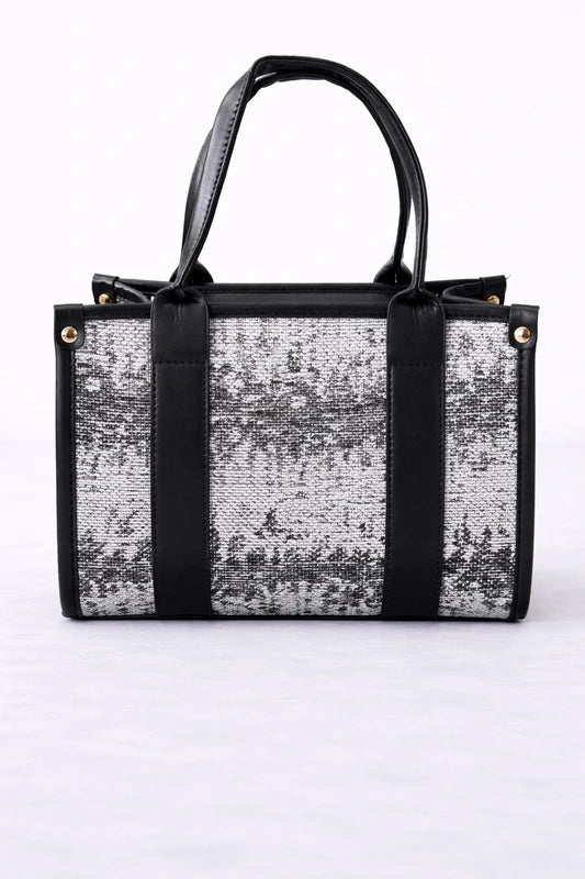 The Totebag – Zwart/Wit met Gouden Accenten – Compact en Getailleerd