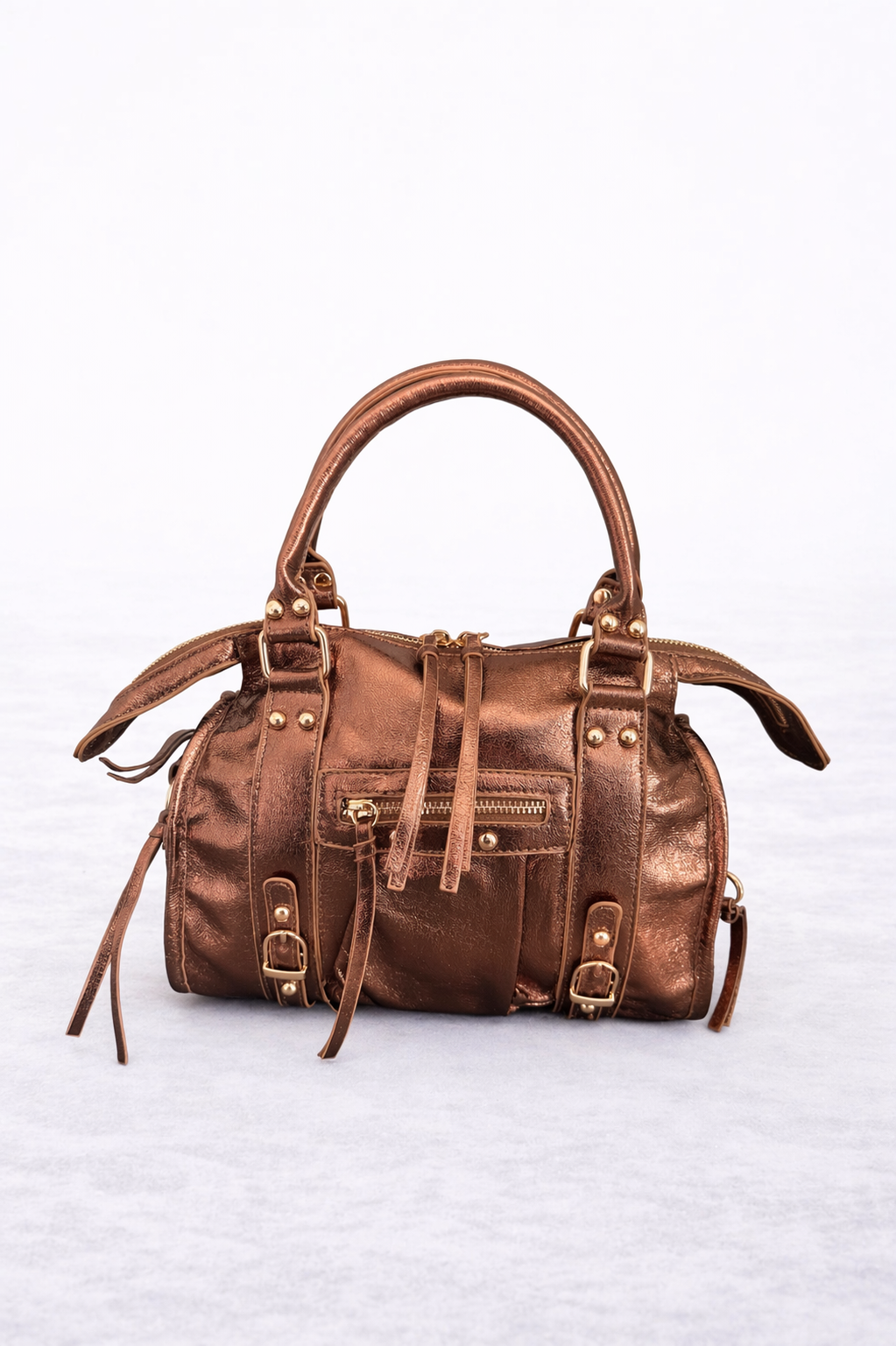 Blinkende bronzen handtas - Collectie Vittoria