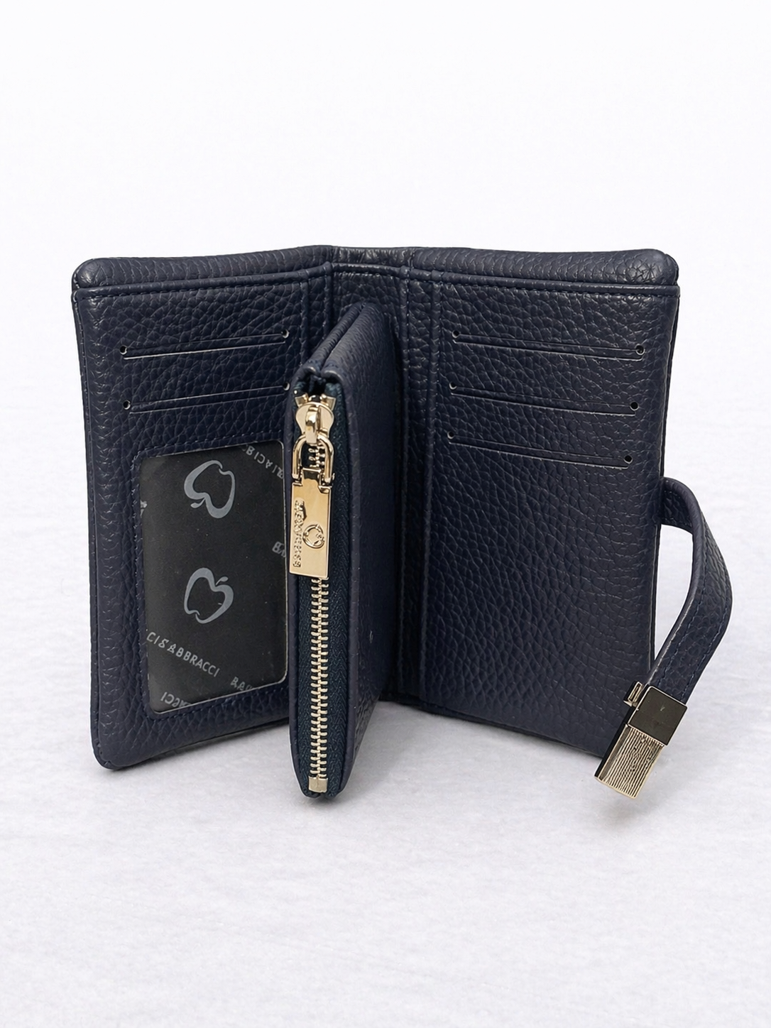Elegante portefeuille in diep donkerblauw – stijlvol & praktisch