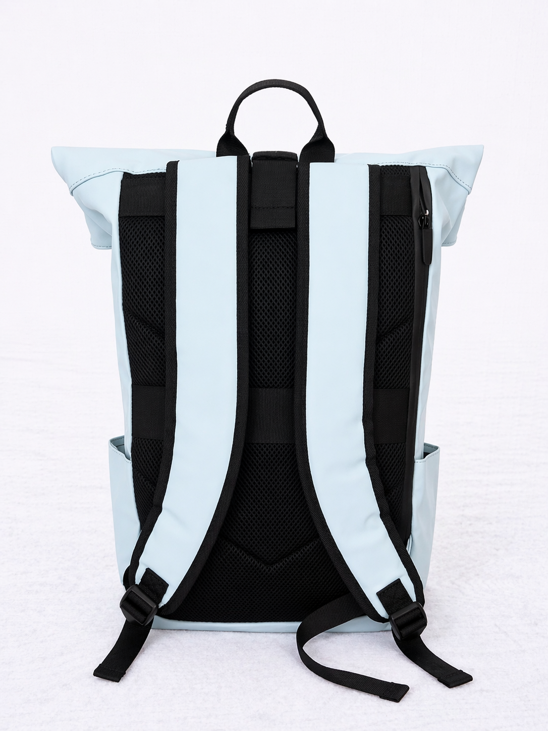 Ice Blue Rolltop Rugzak – Ruim, Waterafstotend & Modern Design