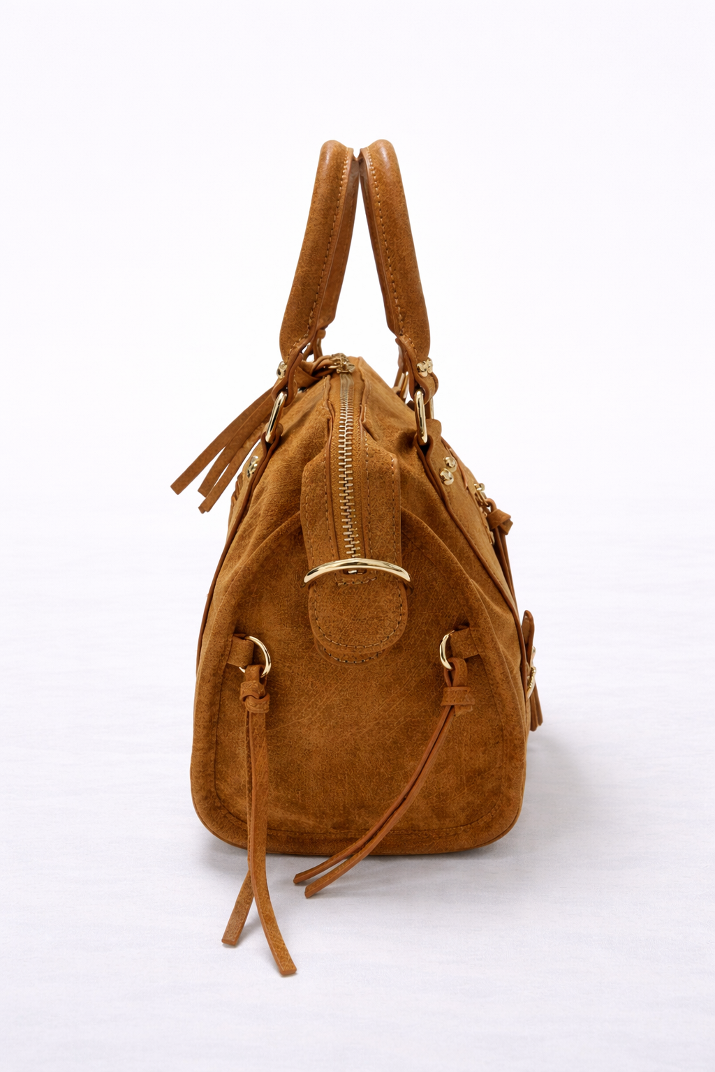 Cognac handtas dames – Vittoria collectie – schoudertas & crossbody 30x20x15 cm