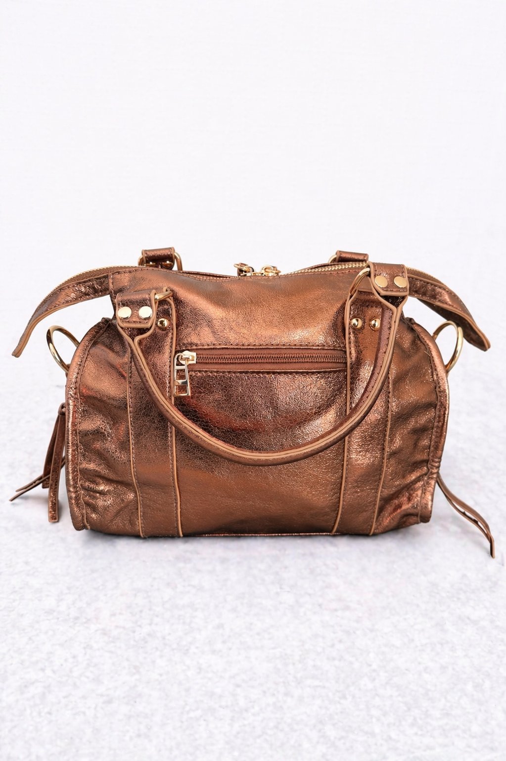 Blinkende bronzen handtas - Collectie Vittoria