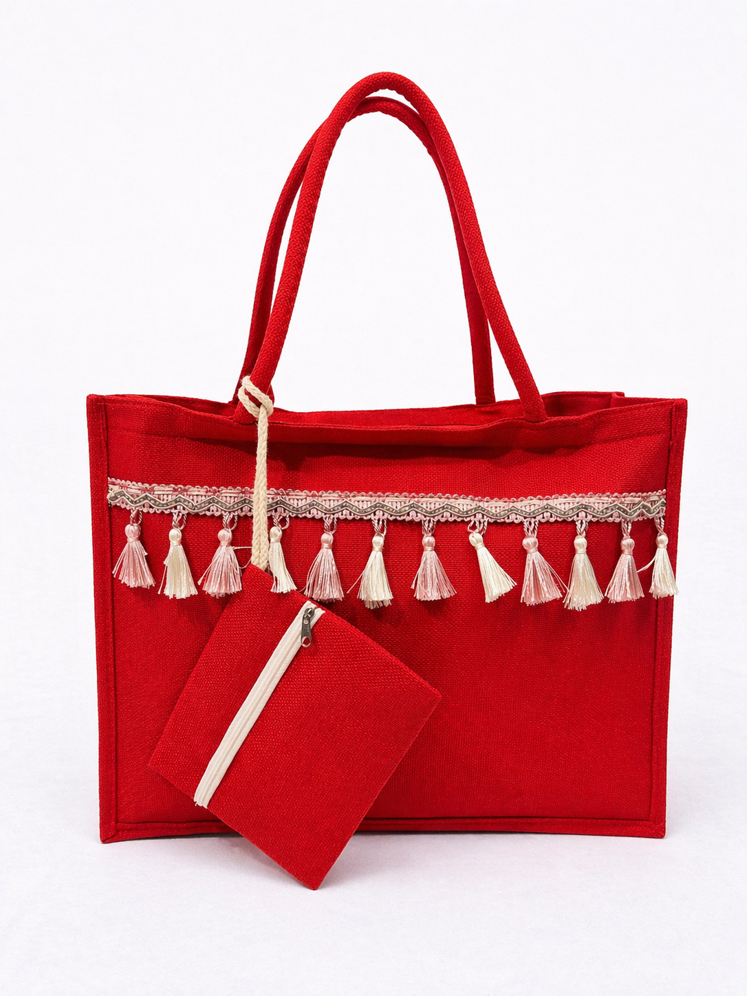 Trendy Rode Strandtas – Ruim, Stijlvol & Zomers