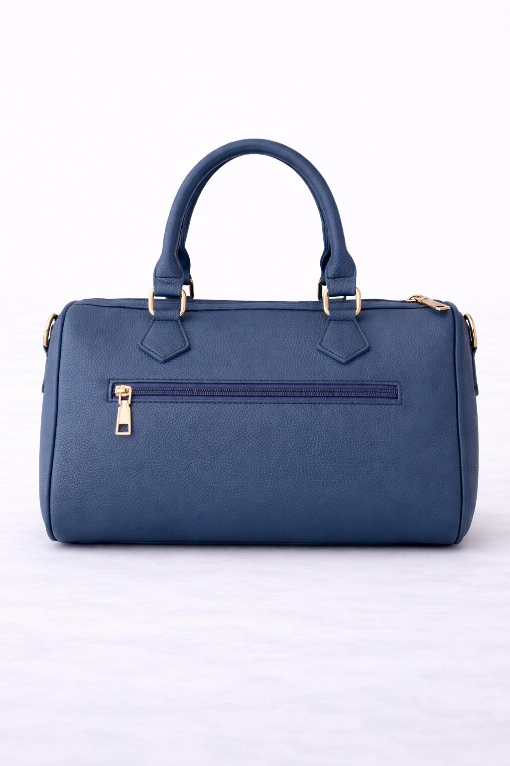 Multicolor mini duffle bag – Donkerblauw / Rood / Wit | Luxe & trendy