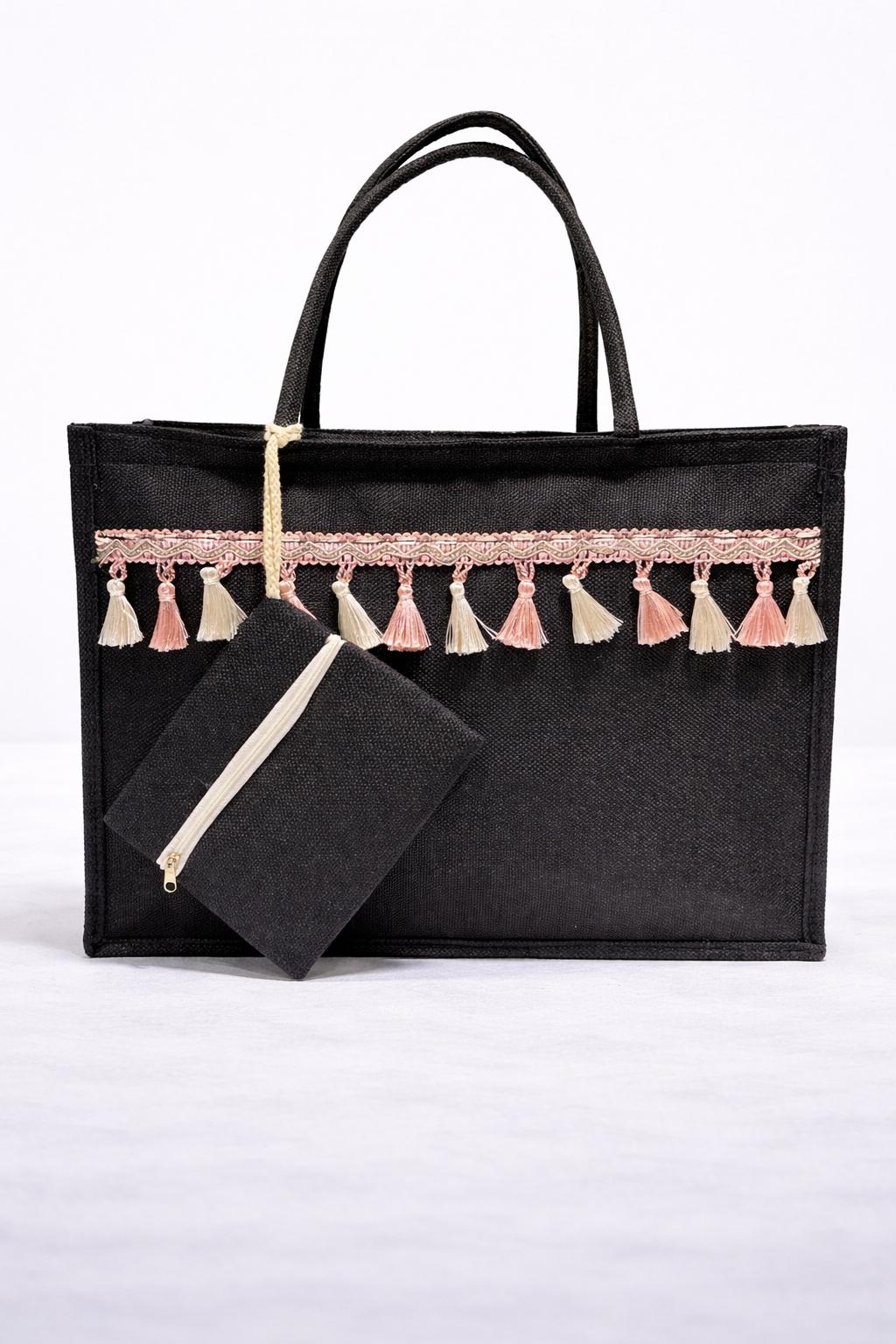 Zwarte Strandtas stijlvol – Ruim, Praktisch & Elegant