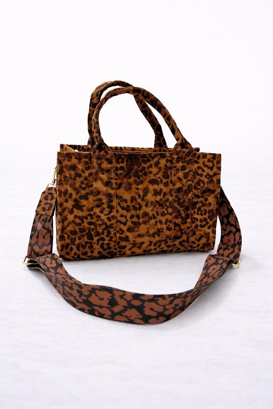 Tijgerlook Handtas trendy  – 30 x 20 x 12 cm