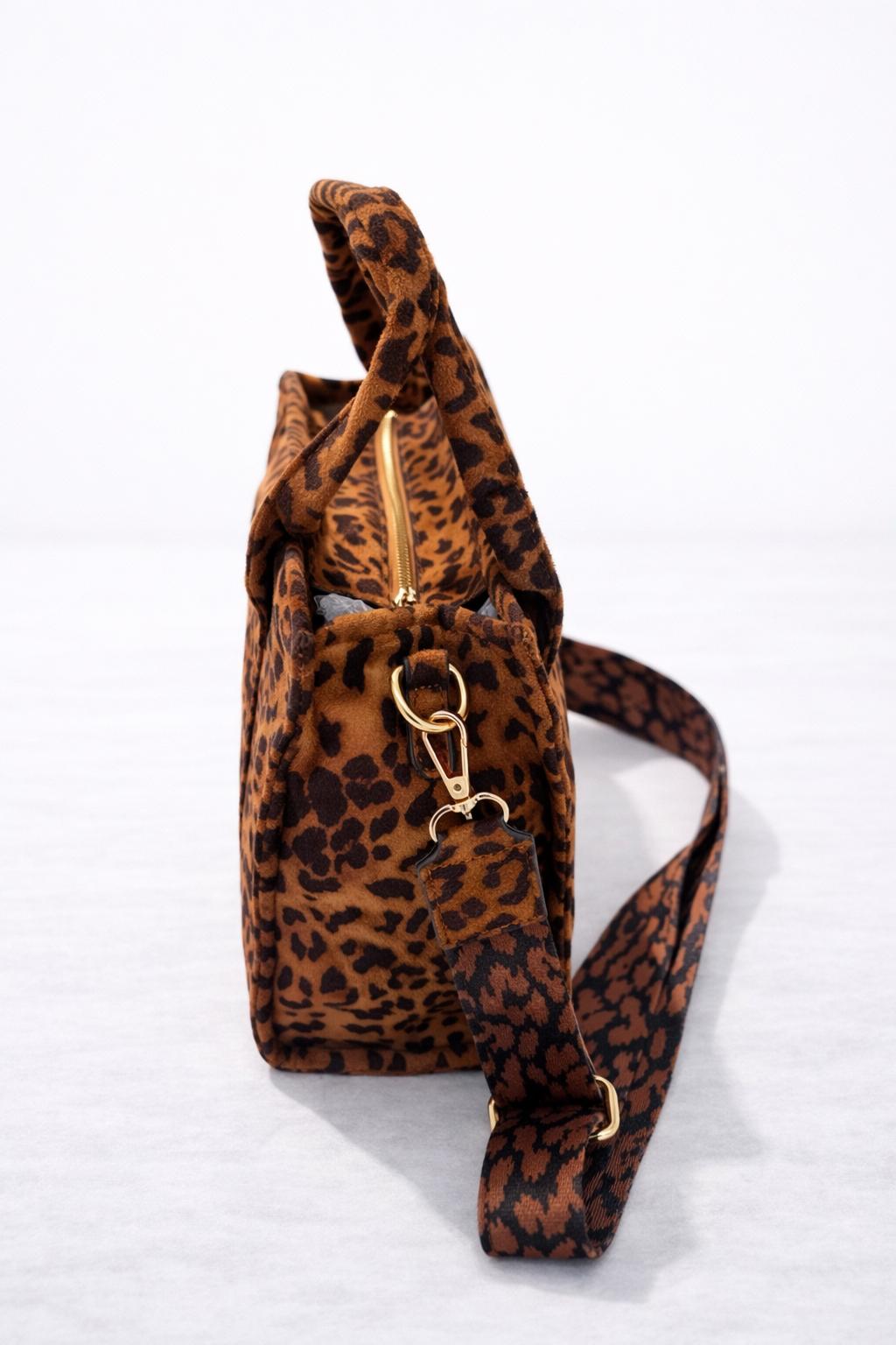 Tijgerlook Handtas trendy  – 30 x 20 x 12 cm