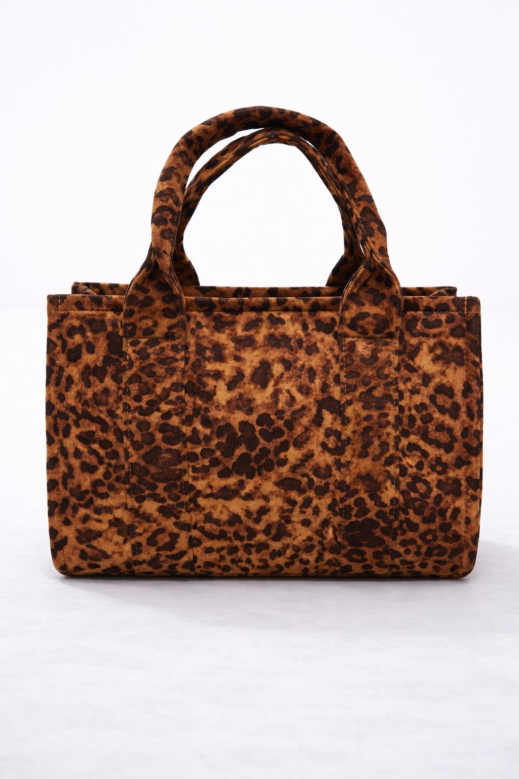 Tijgerlook Handtas trendy  – 30 x 20 x 12 cm