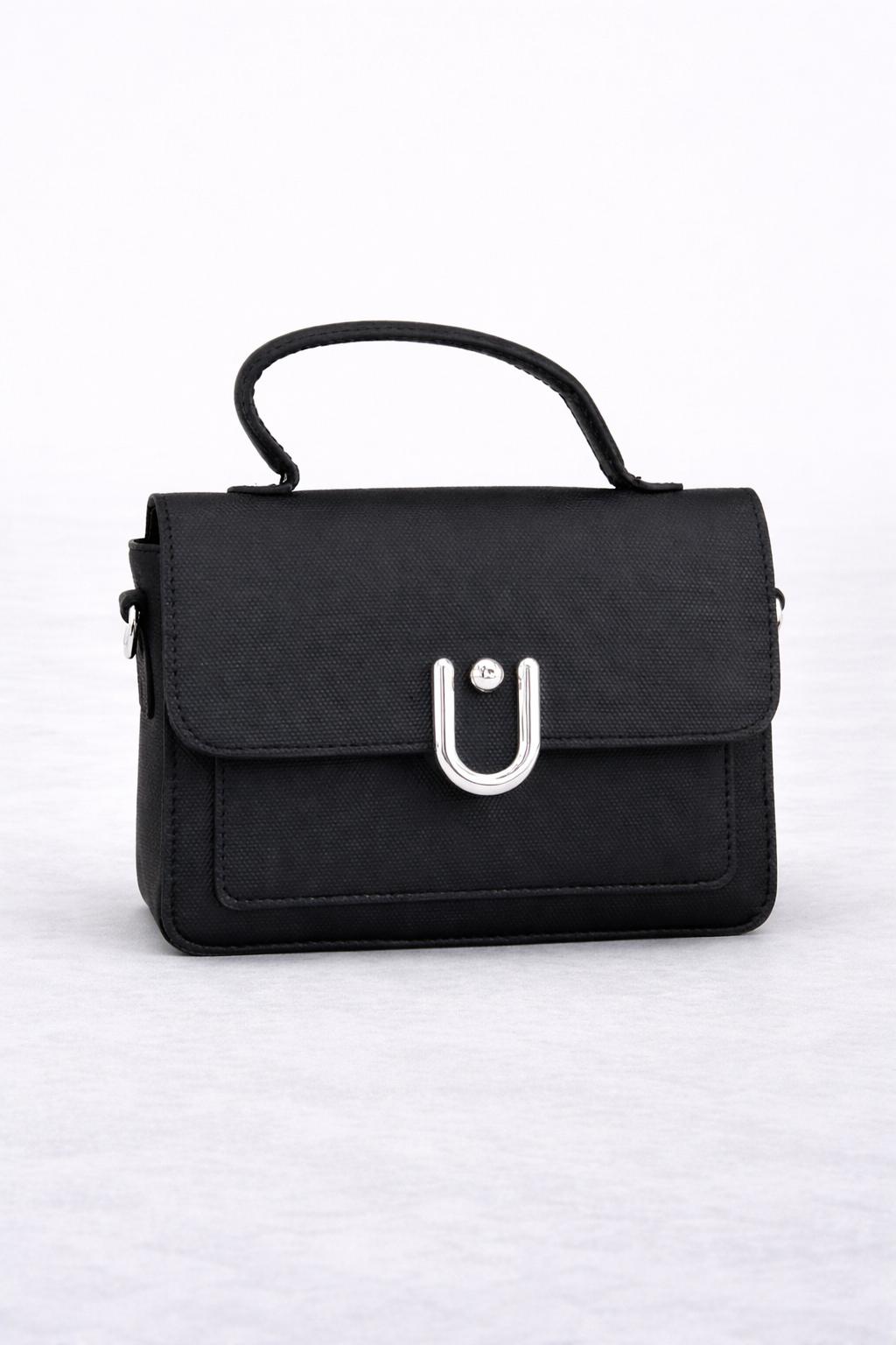 Elegante zwarte mini handtas - compact & stijlvol