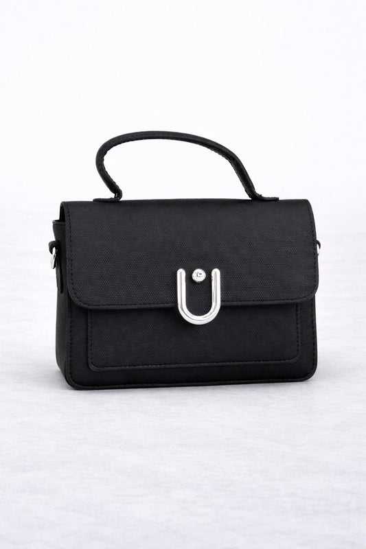 Elegante zwarte mini handtas - compact & stijlvol